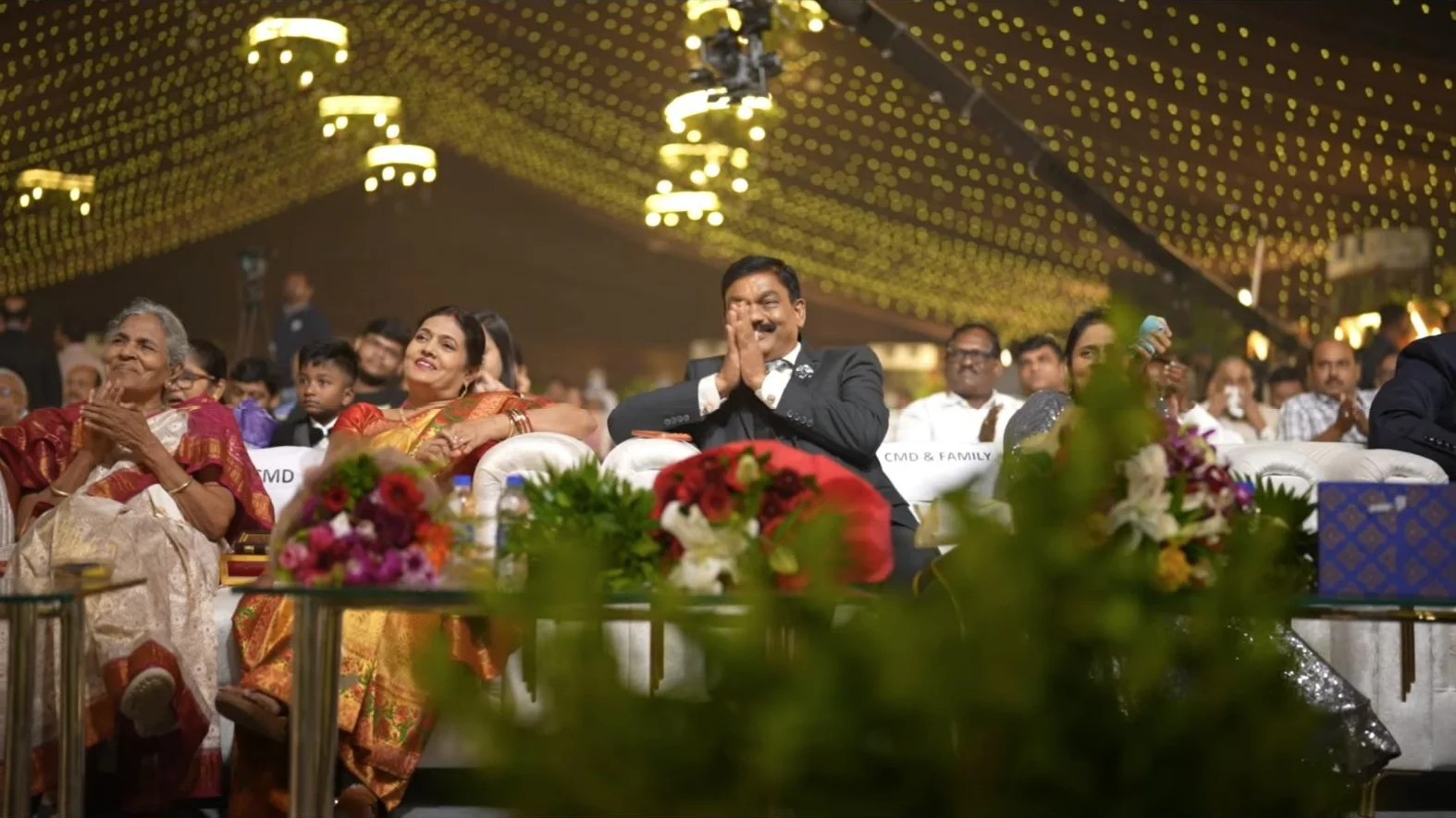 Guests watching the performances