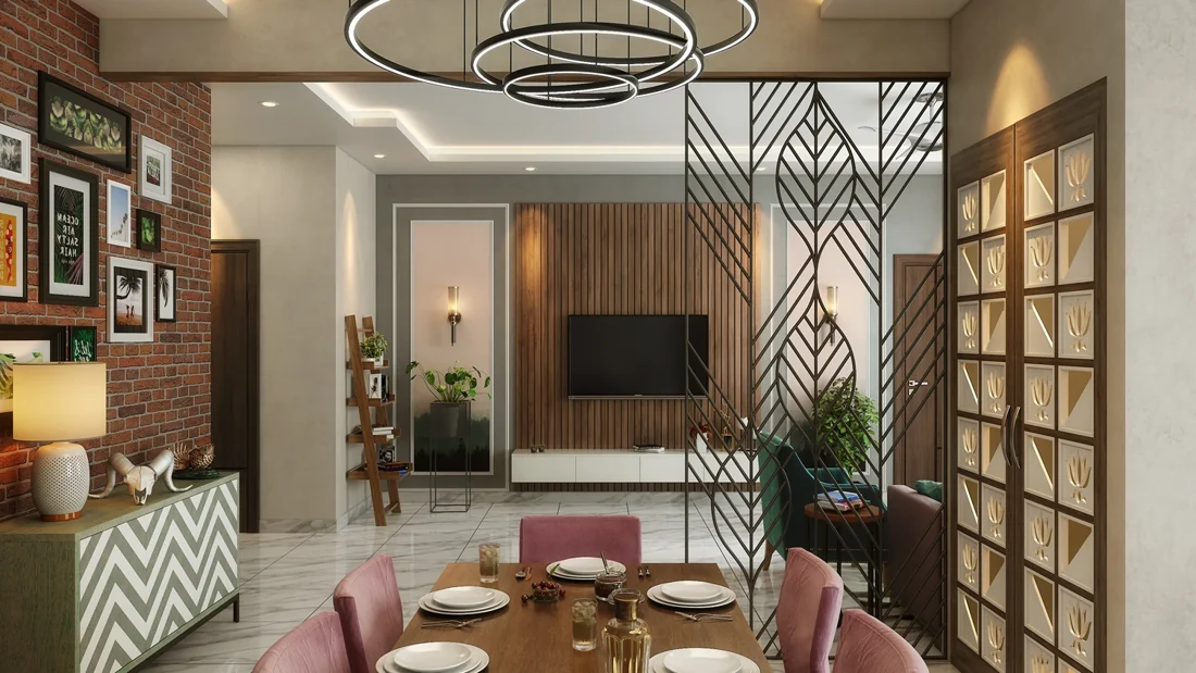 A bright living room with windows on two sides