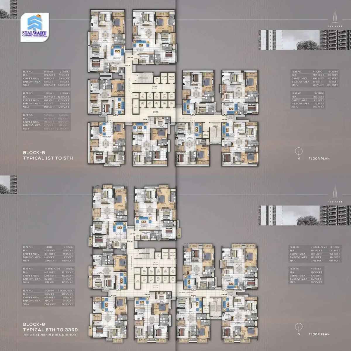 An apartment floor plan with room dimensions