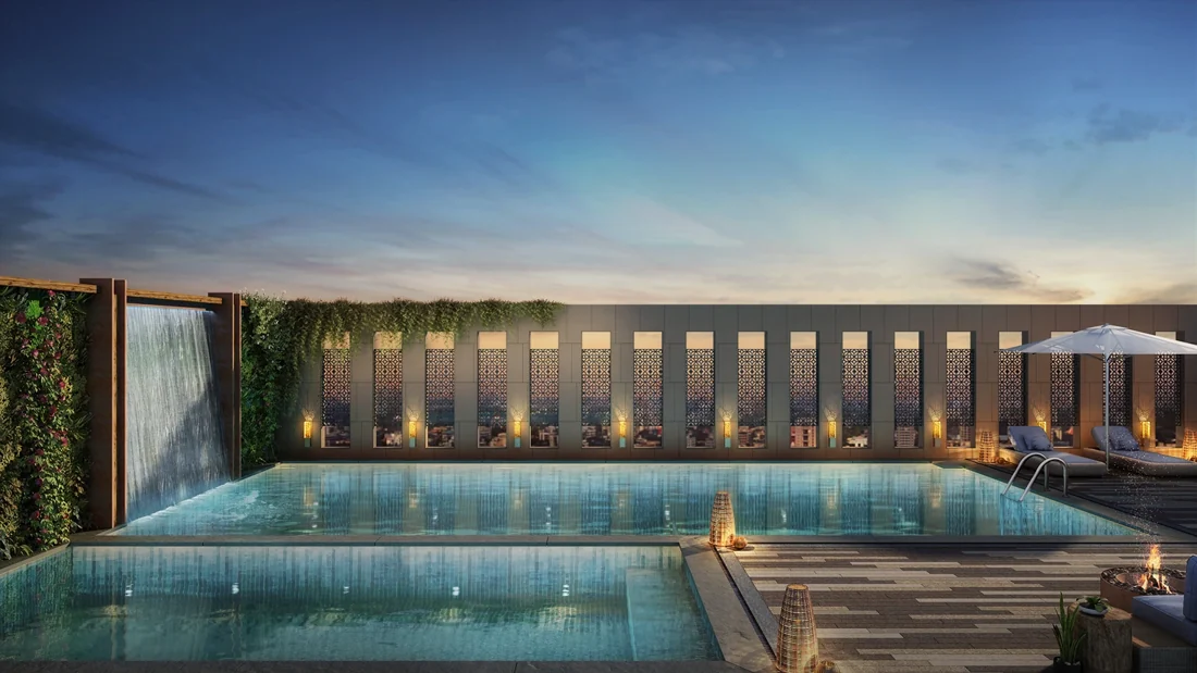 Swimming pool at Stalwart SkyCity